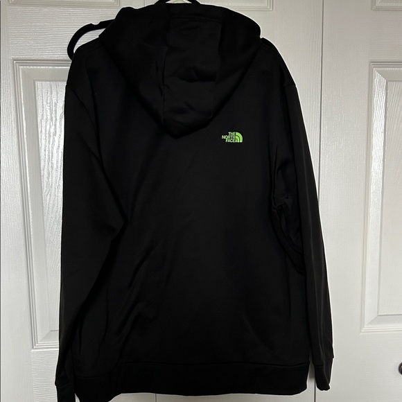 The North Face Men's Black and Neon Green Hoodie - Picture 5 of 8